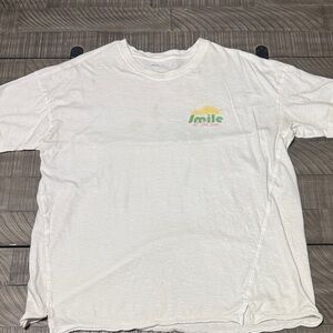 Aerie White 'Smile at the Sun' Graphic Tee